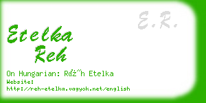 etelka reh business card